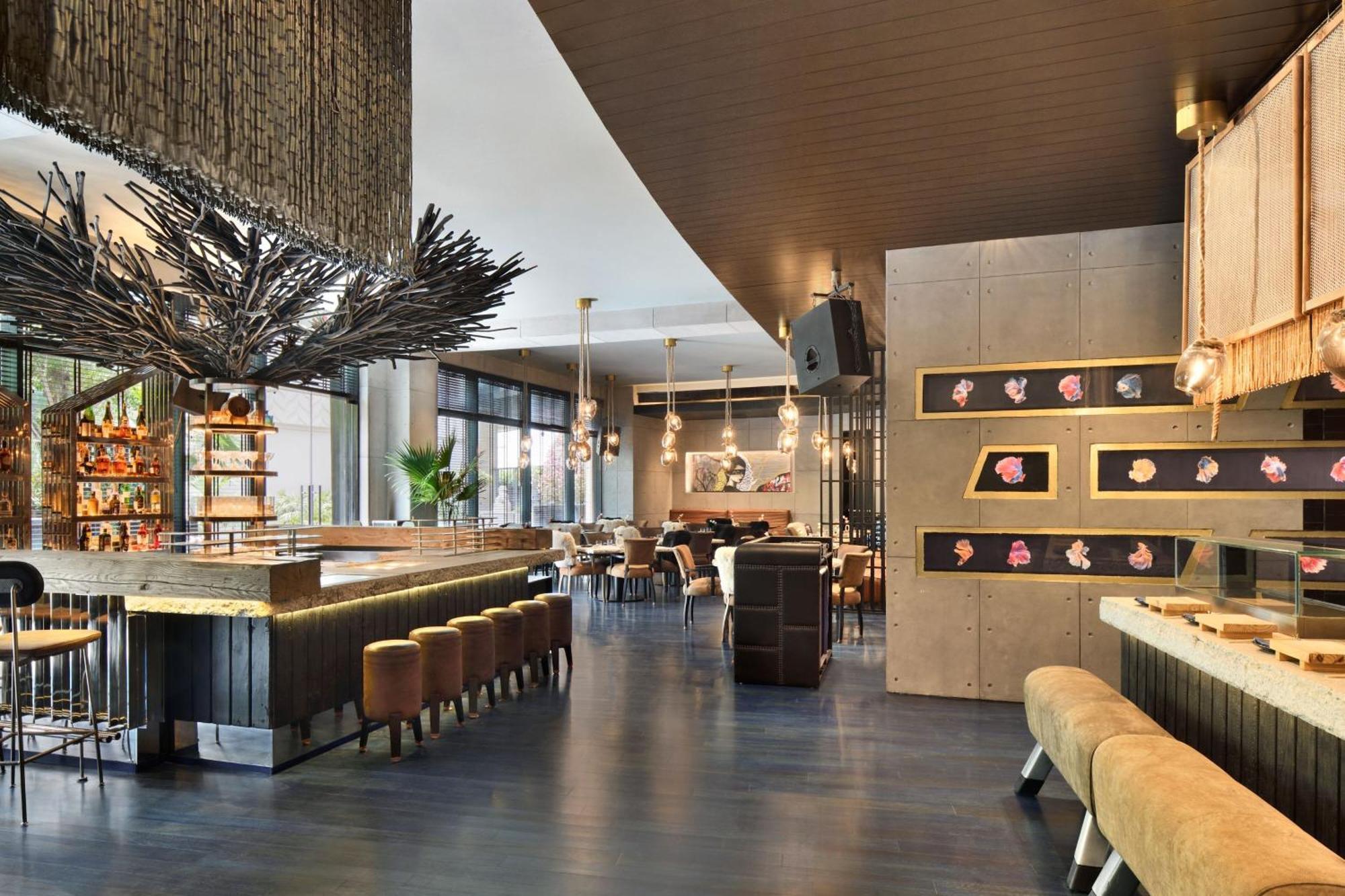 JW Marriott Hotel New Delhi Aerocity Kültér fotó The interior of the restaurant